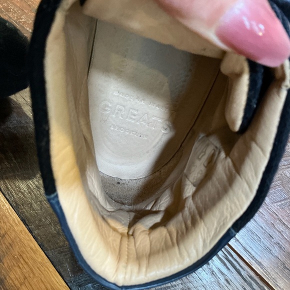 Greats Royale High Cadet Navy Wool Sneakers Men’s Size 12 | Premium Italian-Made - Picture 14 of 15